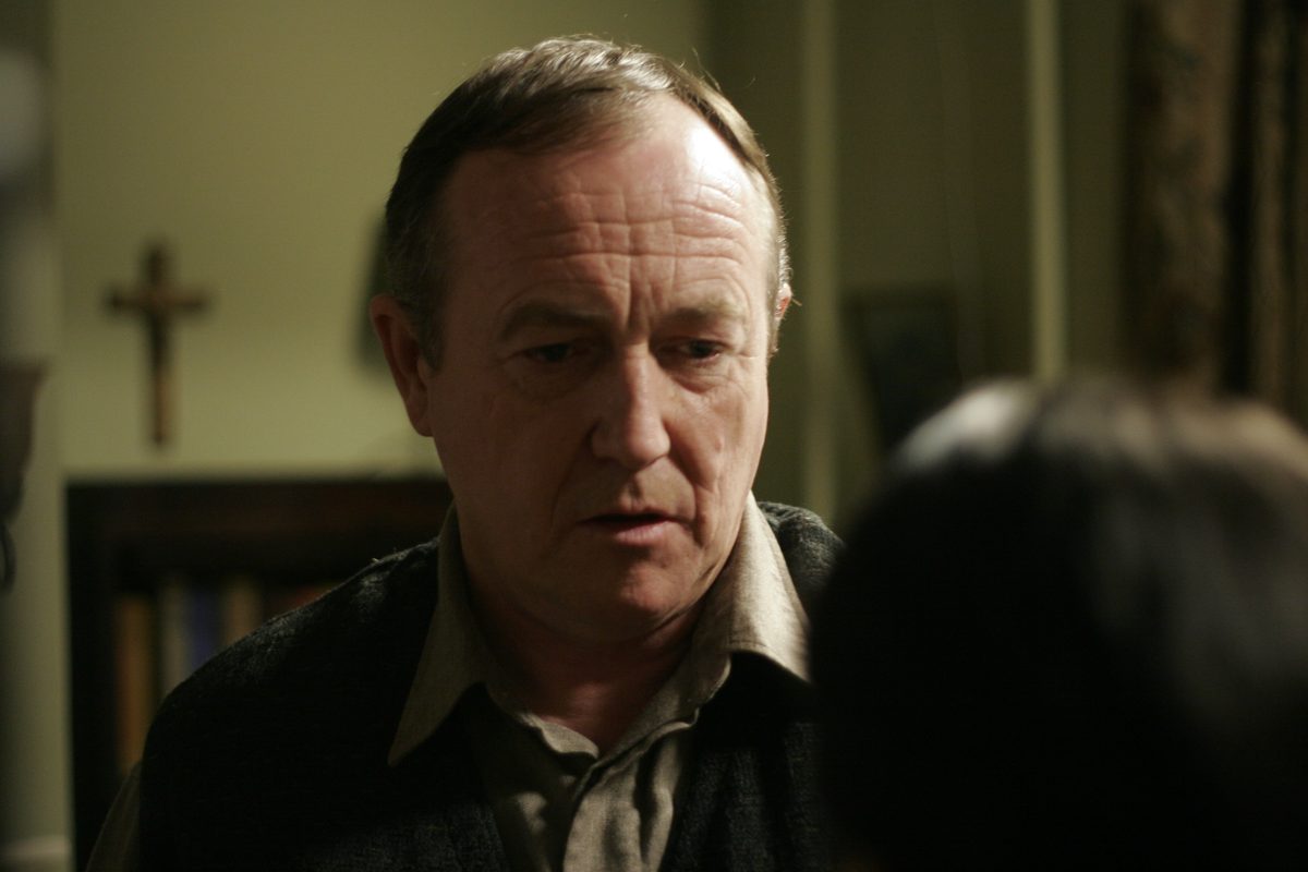 Close-up of Mark Whelan in Love and Savagery